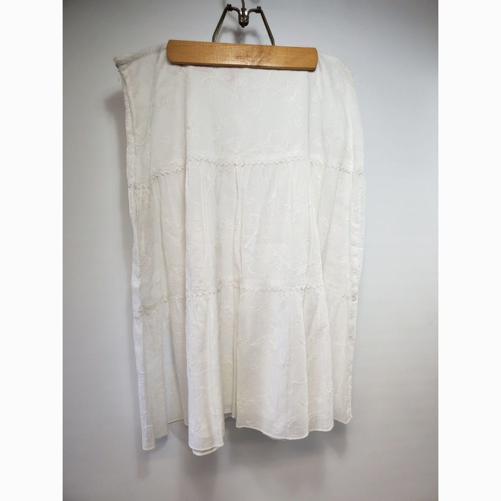 Ruby Rd White Midi Skirt Size 14‎